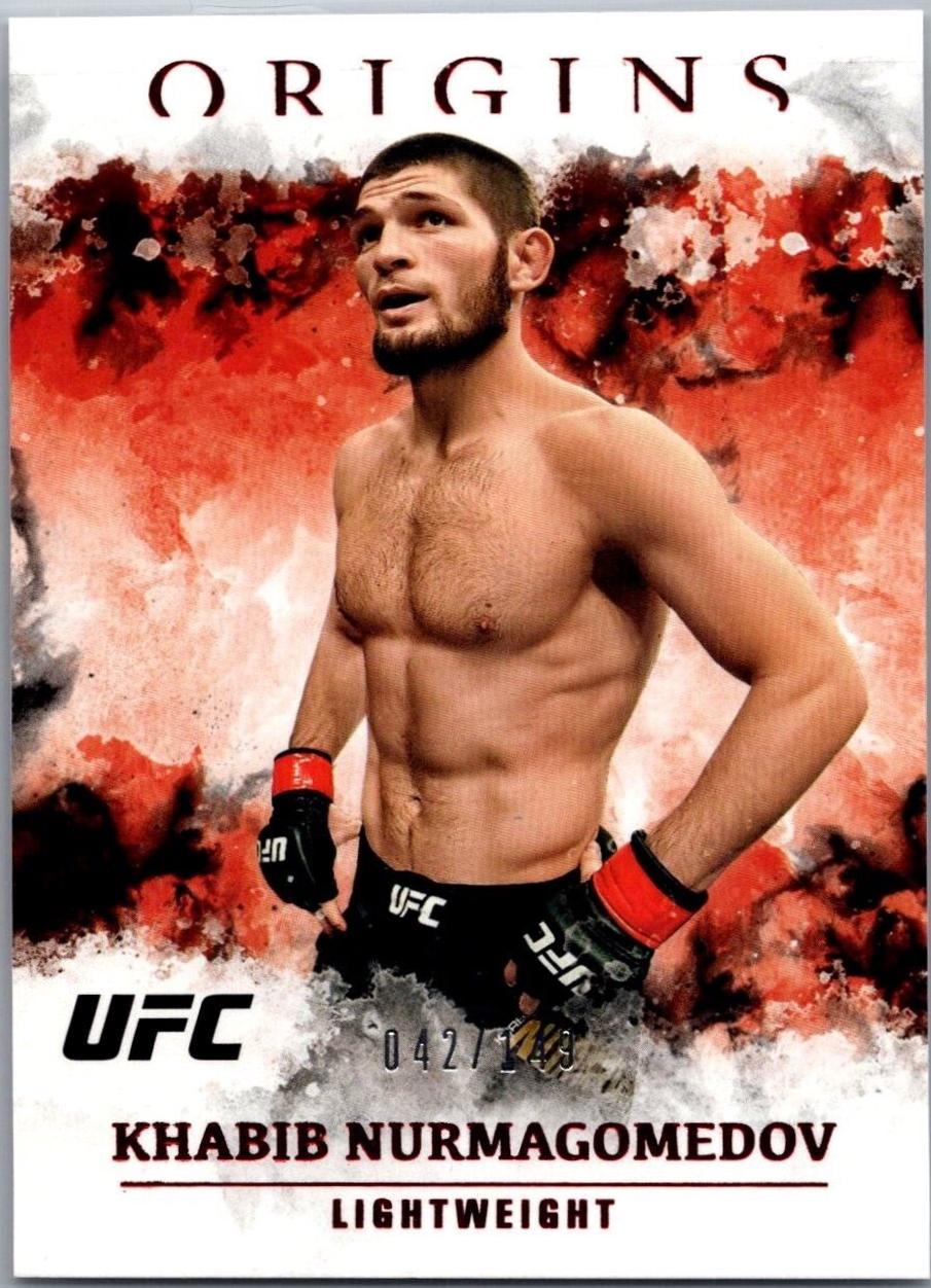 Khabib Nurmagomedov 2021 Panini Chronicles UFC Base Origins #40 Red