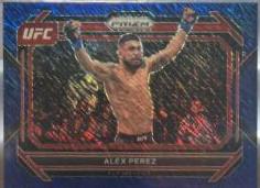 Alex Perez 2023 Panini Prizm UFC Base #26 Blue Shimmer
