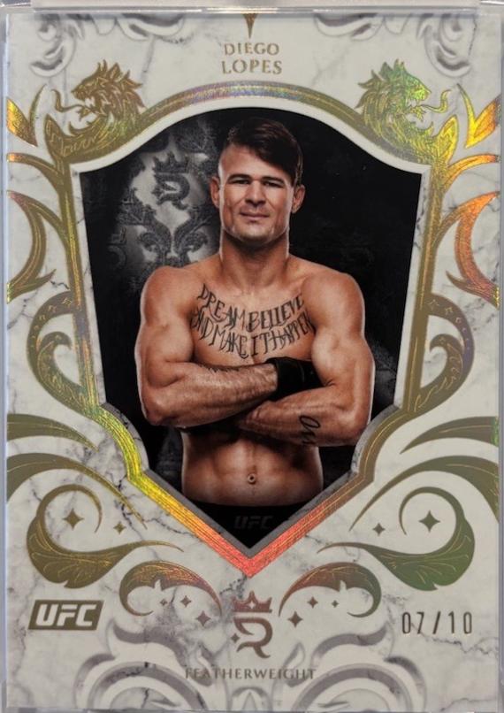 Diego Lopes 2025 Topps Royalty UFC Base #28 Gold