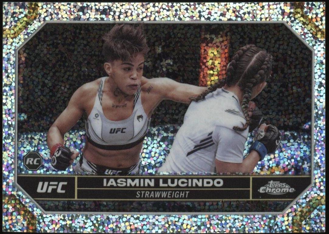 Iasmin Lucindo 2024 Topps Chrome UFC Base #43 Speckle Refractor