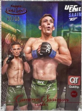 Cameron Saaiman 2024 Topps Gold Label UFC Base Class I #87 Red