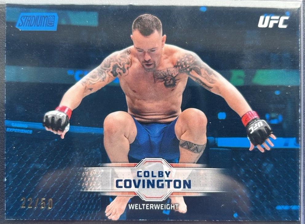 Colby Covington 2026 Topps Stadium Club UFC Base #60 Blue