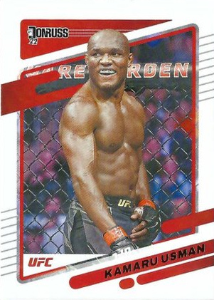Kamaru Usman 2022 Panini Donruss UFC Base #72 Silver