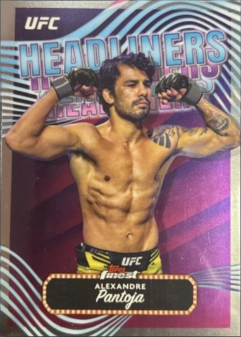 Alexandre Pantoja 2024 Topps Finest UFC Headliners #HDL-15 Checkerboard Refractor