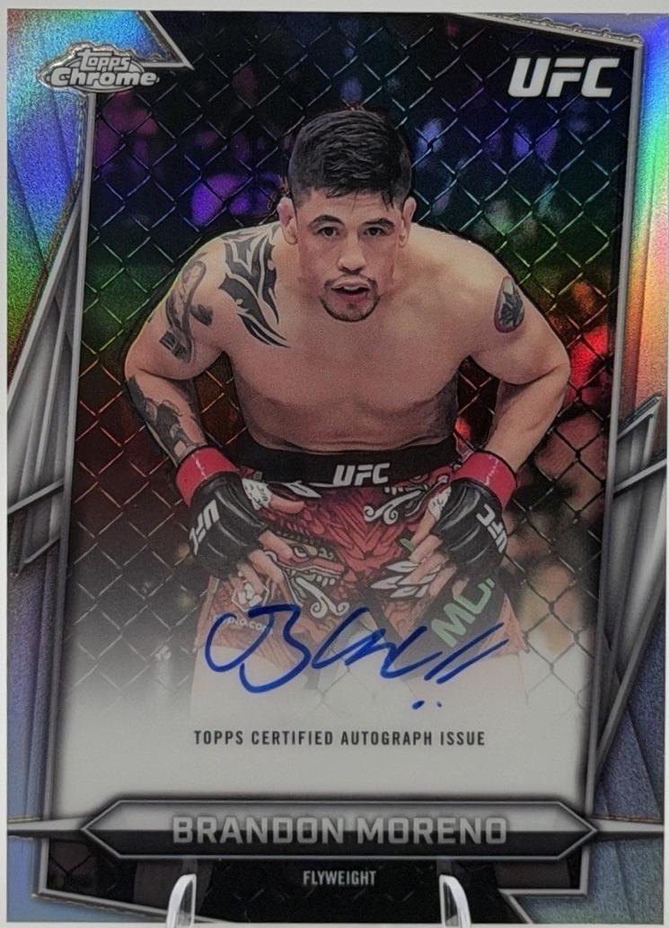 Brandon Moreno 2026 Topps Chrome UFC Base Autographs #BAV-BM Refractor