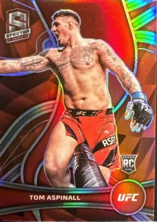 Tom Aspinall 2022 Panini Chronicles UFC Base Spectra #388 Red