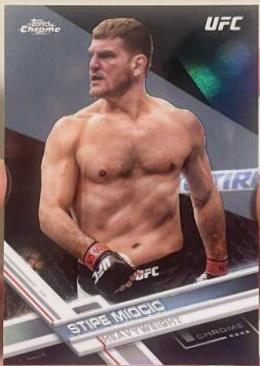 Stipe Miocic 2017 Topps Chrome UFC Base #19 Refractor