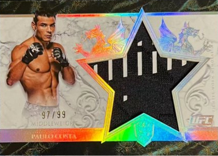 Paulo Costa 2025 Topps Royalty UFC Star Relics #SR-PC Platinum