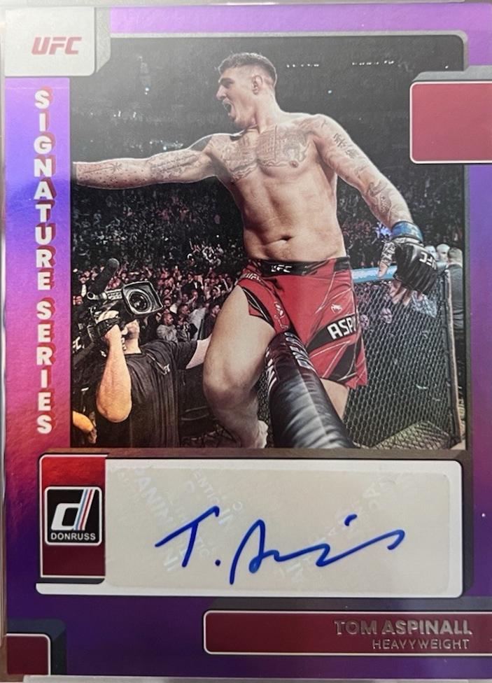 Tom Aspinall 2023 Panini Donruss UFC Signature Series #10 Black