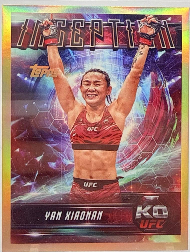 Yan Xiaonan 2025 Topps Knockout UFC Inception #IN-25 Gold