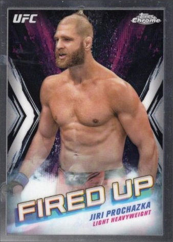 Jiri Prochazka 2024 Topps Chrome UFC Fired Up #FDP-9 Superfractor