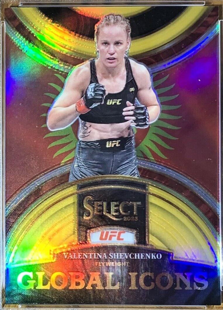 Valentina Shevchenko 2023 Panini Select UFC Global Icons #21 Gold