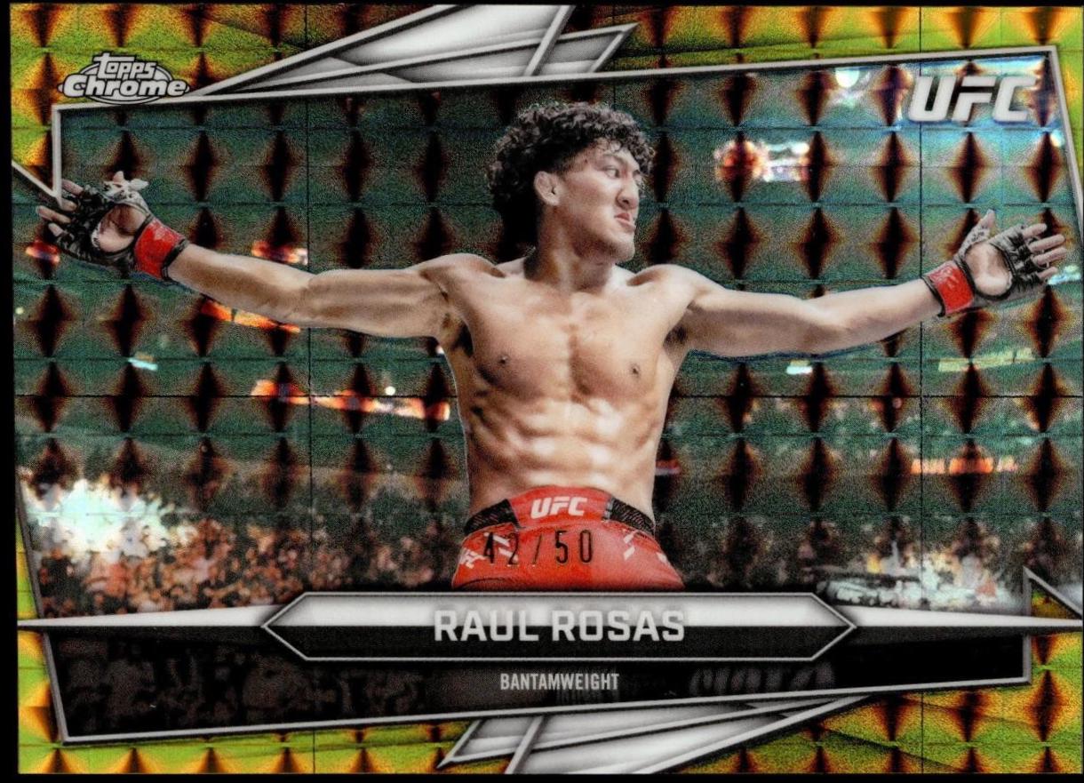 Raul Rosas 2026 Topps Chrome UFC Base #171 Gold Geometric Refractor