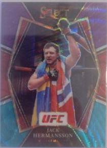 Jack Hermansson 2022 Panini Select UFC Premier Level #124 Purple
