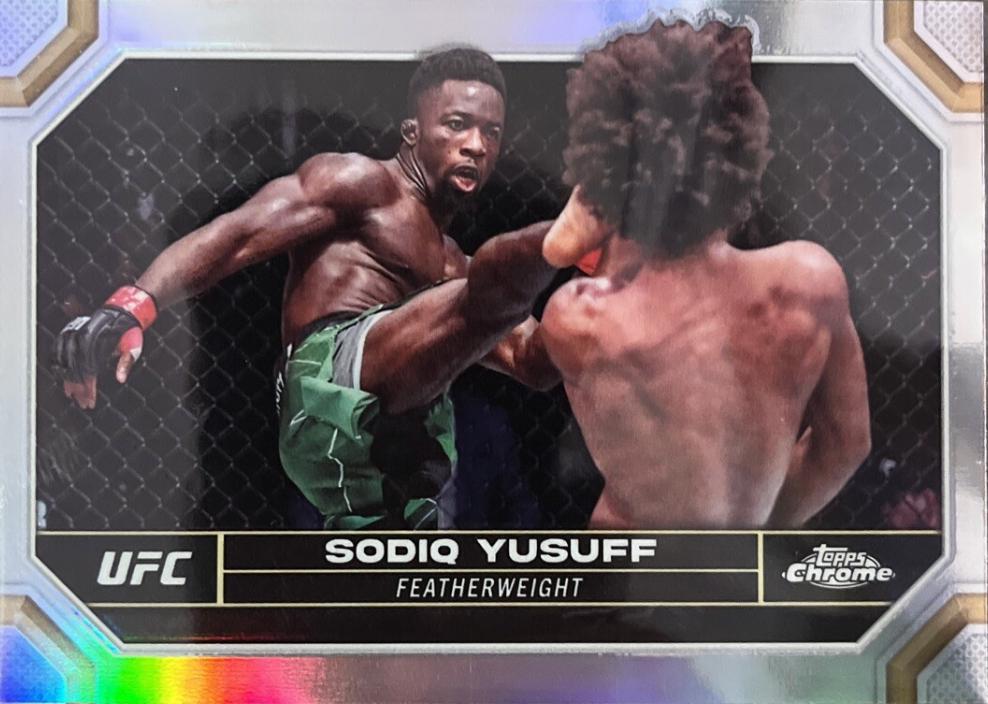 Sodiq Yusuff 2024 Topps Chrome UFC Base #178 Refractor