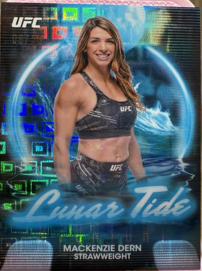 Mackenzie Dern 2025 Topps Midnight UFC Lunar Tide #LT-3 Moonrise
