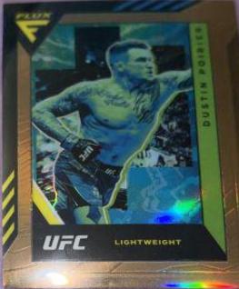 Dustin Poirier 2021 Panini Chronicles UFC Base Flux #252 Red