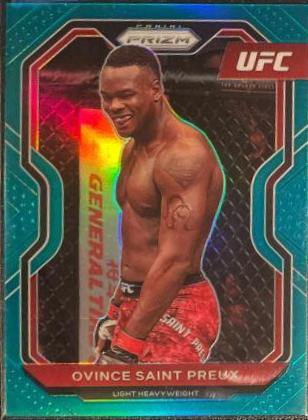 Ovince Saint Preux 2021 Panini Prizm UFC Base #59 Teal