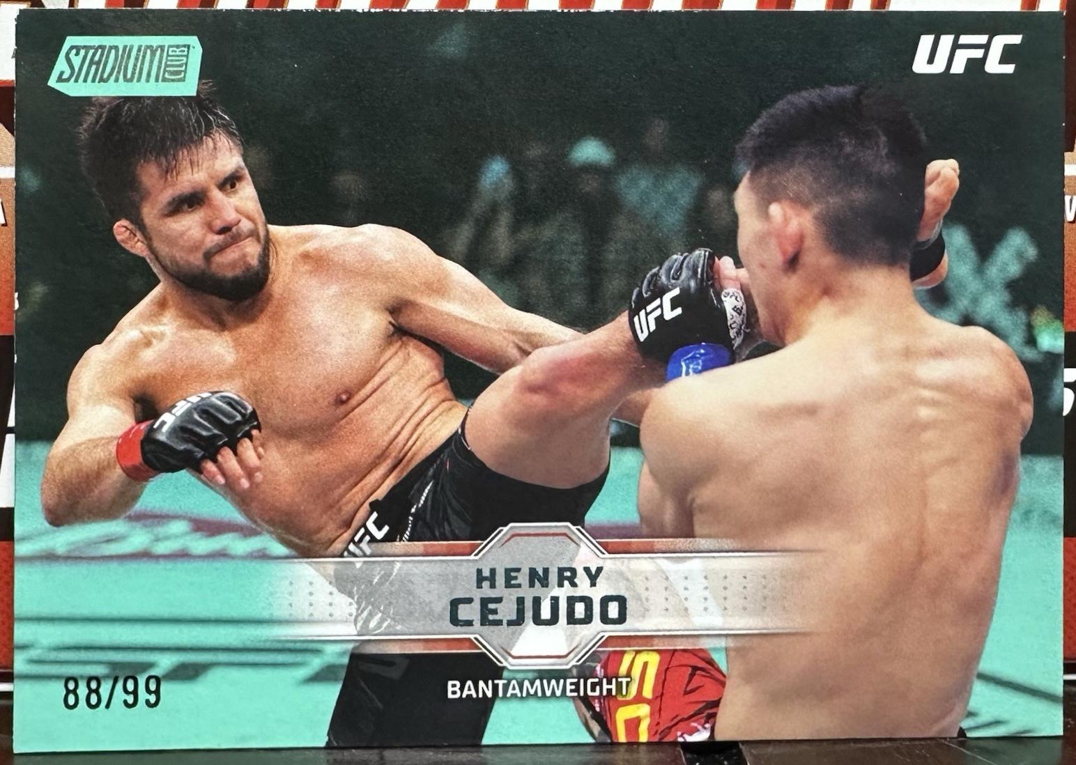 Henry Cejudo 2026 Topps Stadium Club UFC Base #86 Turquoise