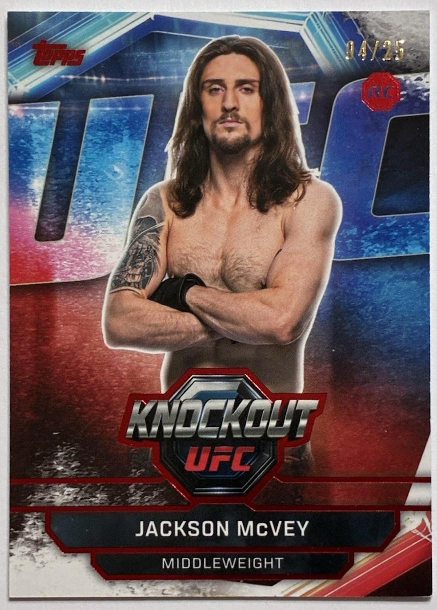 Jackson McVey 2026 Topps Knockout UFC Base #39 Red