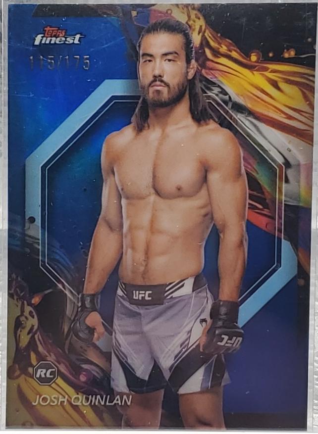 Josh Quinlan 2024 Topps Finest UFC Base Uncommon #120 Blue Refractor