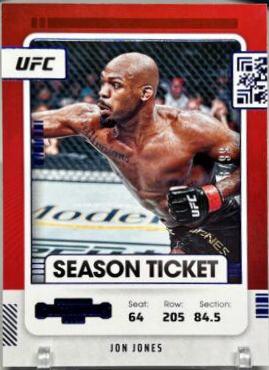 Jon Jones 2022 Panini Chronicles UFC Base Contenders Season Ticket #106 Green