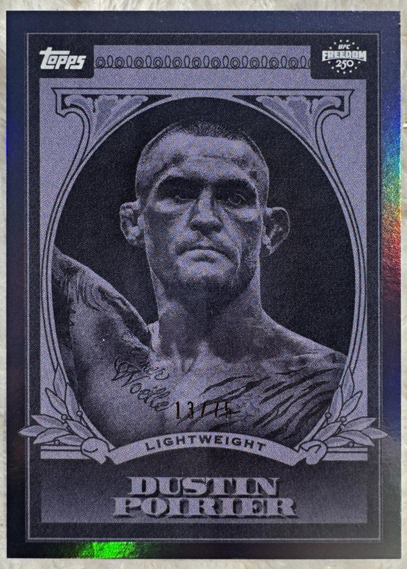 Dustin Poirier 2026 Topps UFC Freedom 250 UFC Dollar #UD-12 Purple