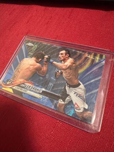 Tony Ferguson 2018 Topps Chrome UFC Base #5 Blue Wave