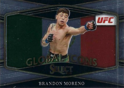 Brandon Moreno 2022 Panini Select UFC Global Icons #5 Black Flash