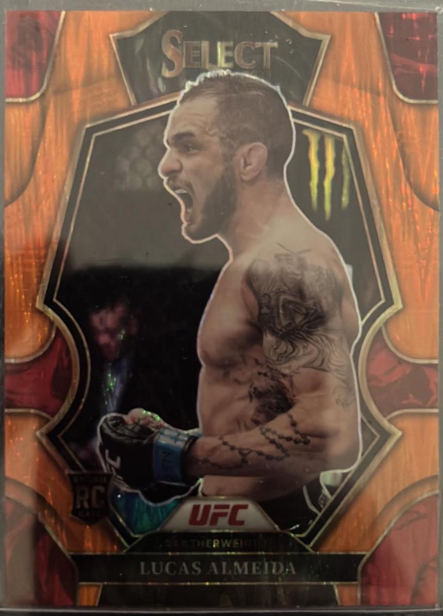 Lucas Almeida 2023 Panini Select UFC Premier Level #136 Orange Flash