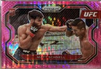 Matt Schnell 2021 Panini Prizm UFC Base #109 Pink Pulsar