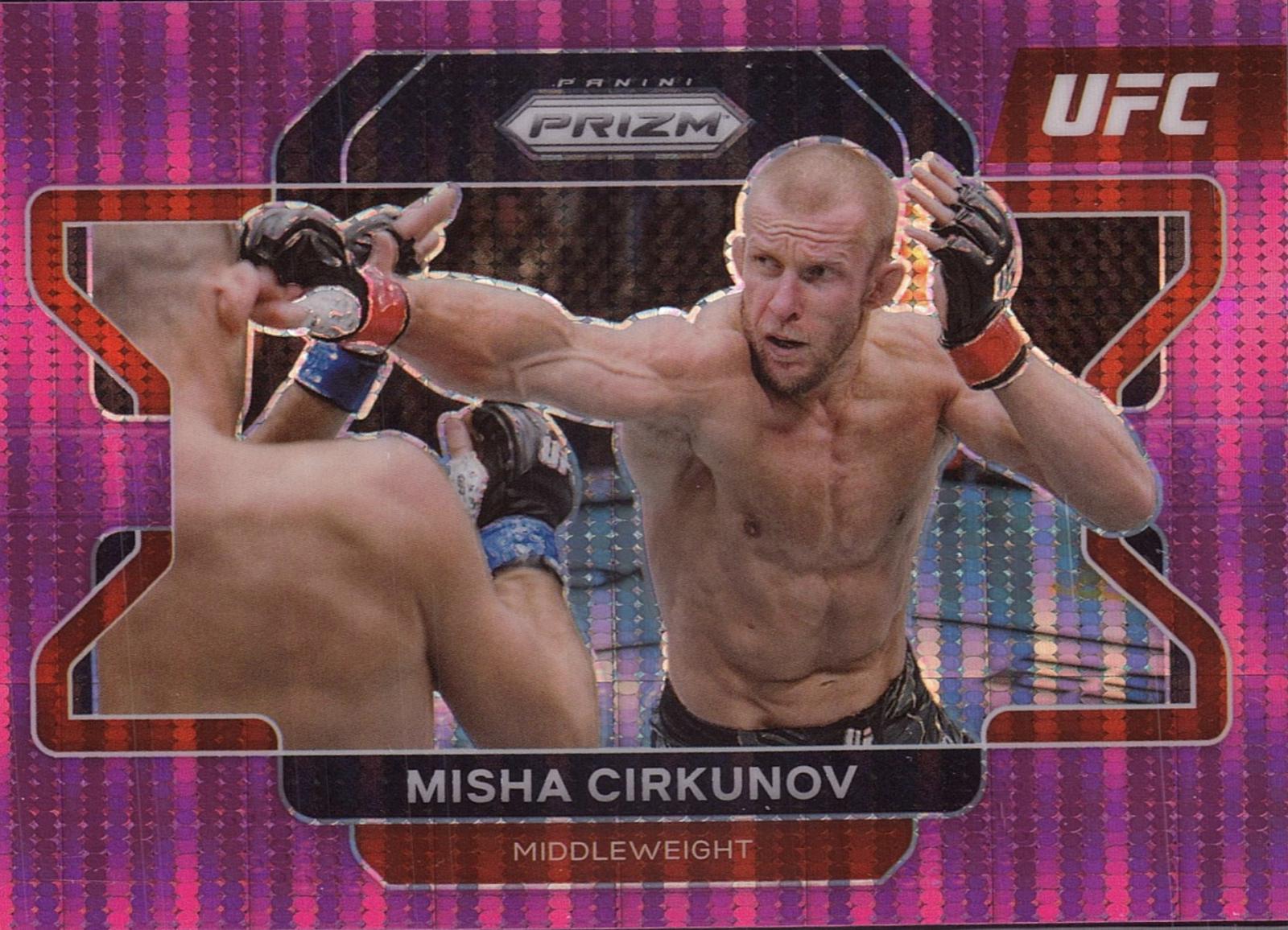 Misha Cirkunov 2022 Panini Prizm UFC Base #28 Pink Pulsar