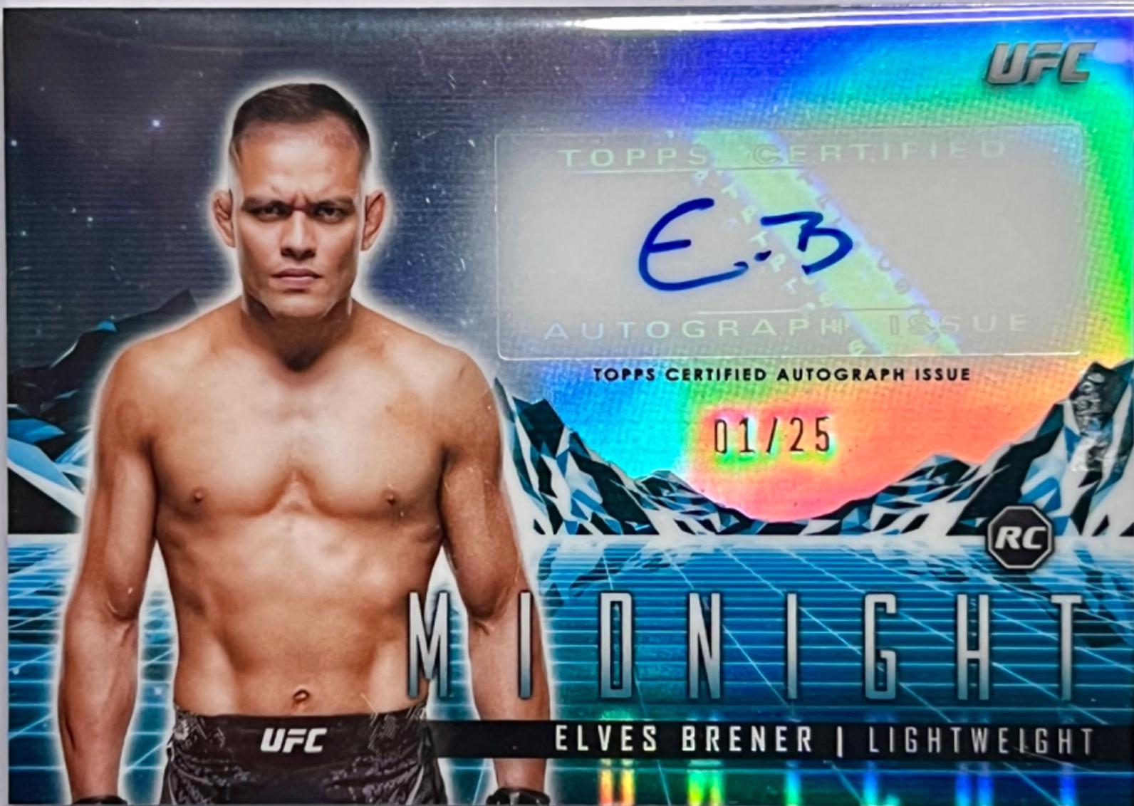 Elves Brener 2024 Topps Midnight UFC Horizon Signatures #HS-EBR Moonrise
