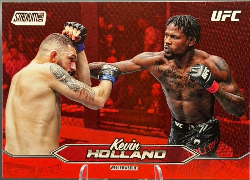 Kevin Holland 2025 Topps Stadium Club UFC Base #198 Red