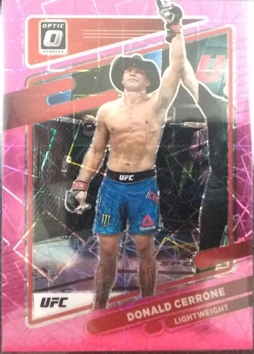 Donald Cerrone 2022 Panini Donruss Optic UFC Base #33 Pink Velocity