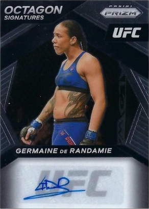 Germaine de Randamie 2021 Panini Prizm UFC Octagon Signatures #18 Black