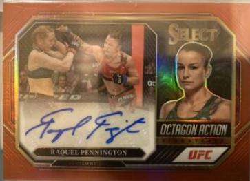 Raquel Pennington 2023 Panini Select UFC Octagon Action Signatures #8 Red