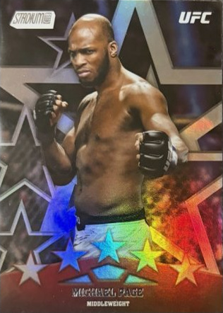 Michael Page 2025 Topps Stadium Club UFC Special Forces #SF-16 Gold Rainbow