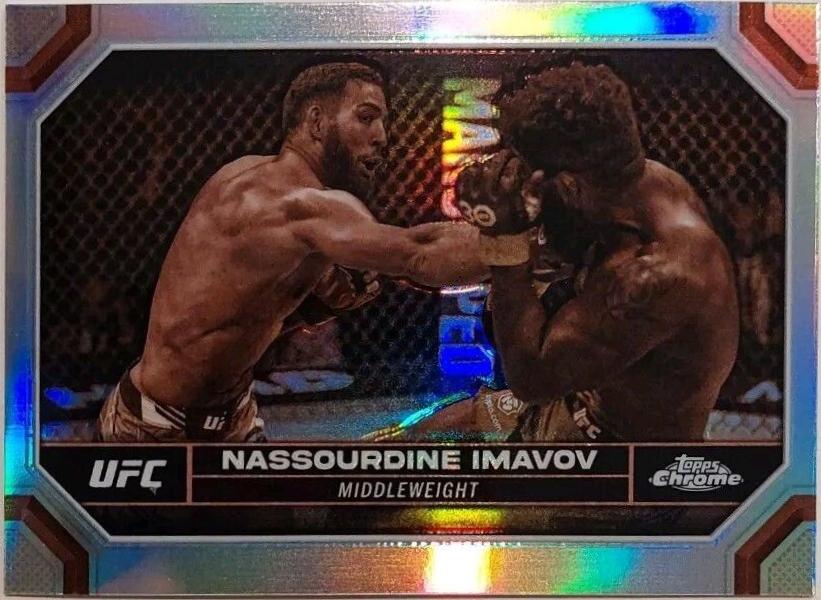 Nassourdine Imavov 2024 Topps Chrome UFC Base #145 Sepia Refractor