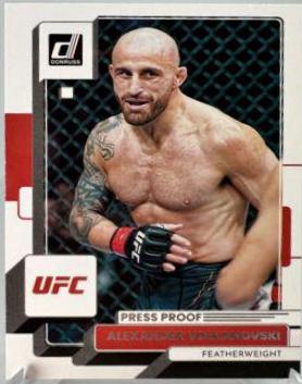 Alexander Volkanovski 2023 Panini Donruss UFC Base #86 Press Proof Silver