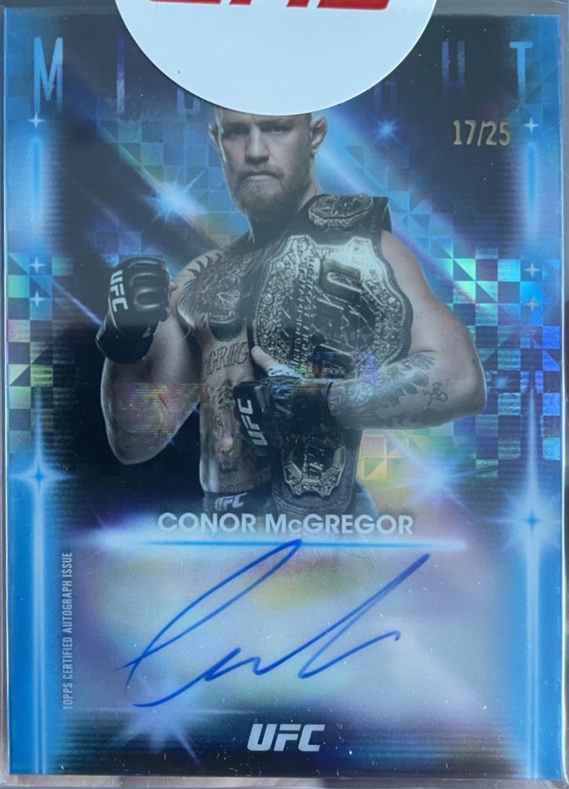 Conor McGregor 2025 Topps Midnight UFC Glimmer Graphs #GRG-CM Moonrise