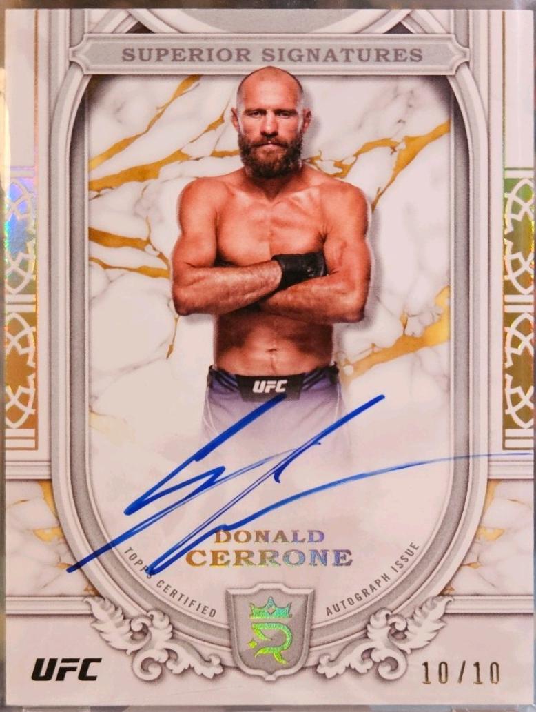 Donald Cerrone 2024 Topps Royalty UFC Superior Signatures #SS-DCE Gold