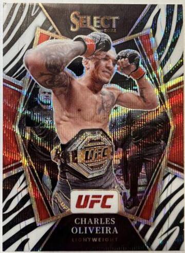 Charles Oliveira 2022 Panini Select UFC Premier Level #141 Zebra