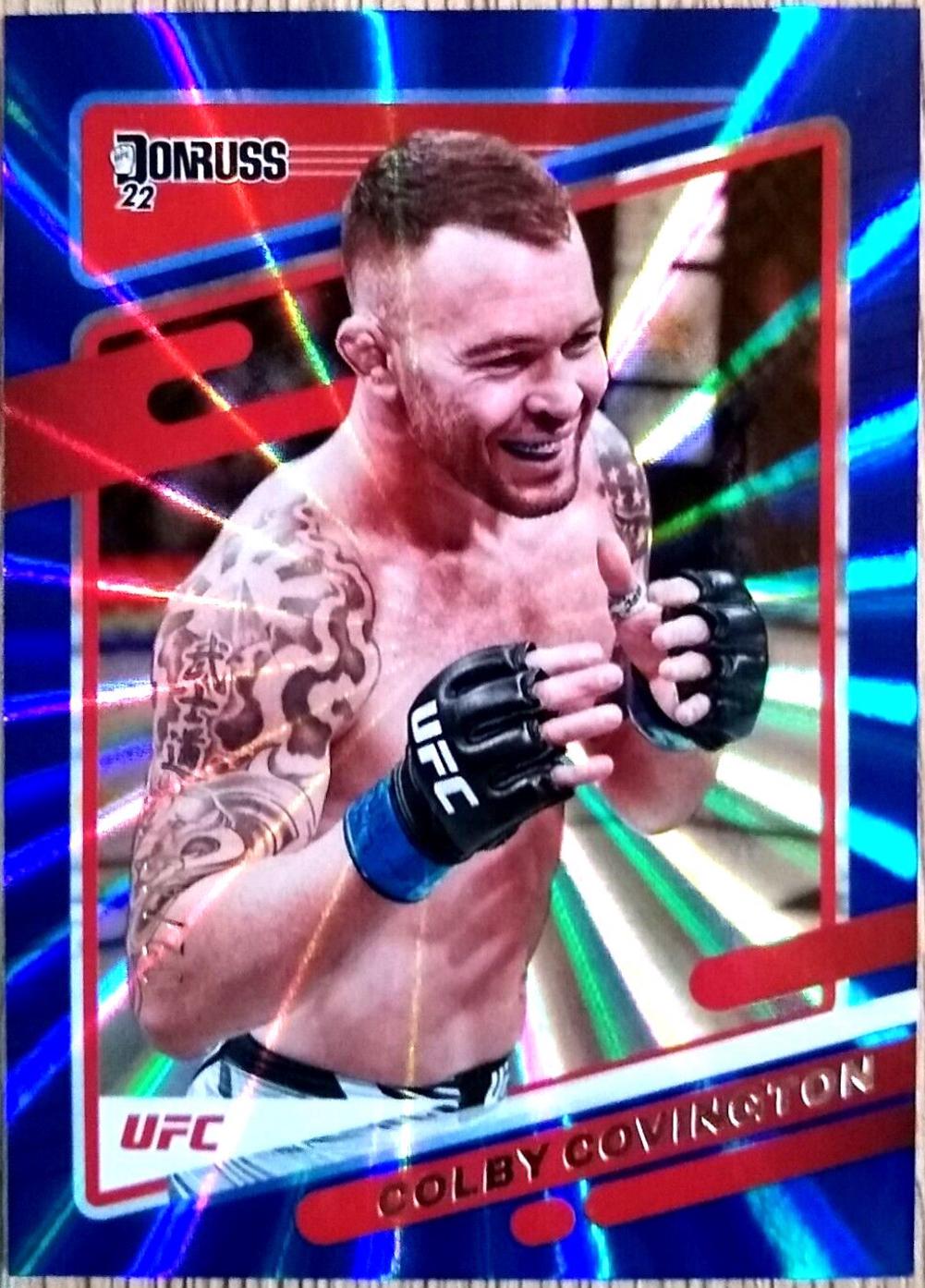 Colby Covington 2022 Panini Donruss UFC Base #17 Blue
