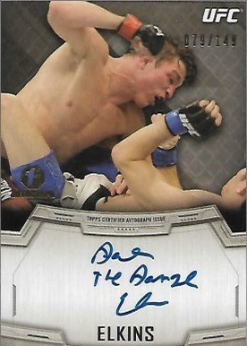 Darren Elkins 2014 Topps UFC Knockout Autographs #KA-DE Red