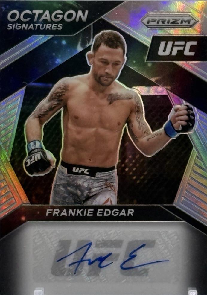 Frankie Edgar 2021 Panini Prizm UFC Octagon Signatures #14 Silver