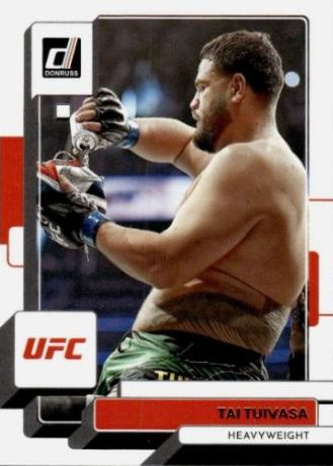 Tai Tuivasa 2023 Panini Donruss UFC Base #159 Press Proof Teal