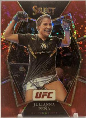 Julianna Peña 2022 Panini Select UFC Premier Level #183 Red Disco