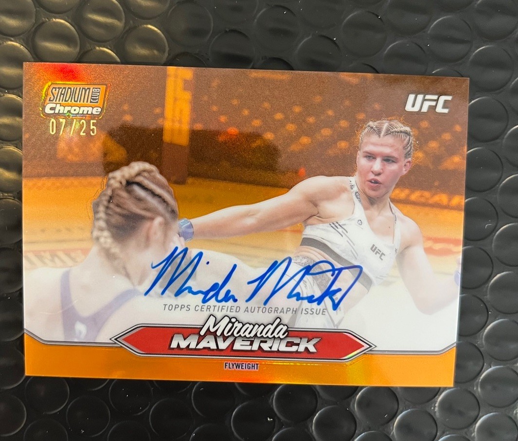 Miranda Maverick 2025 Topps Stadium Club UFC Chrome Autographs #CAS-MMK Red