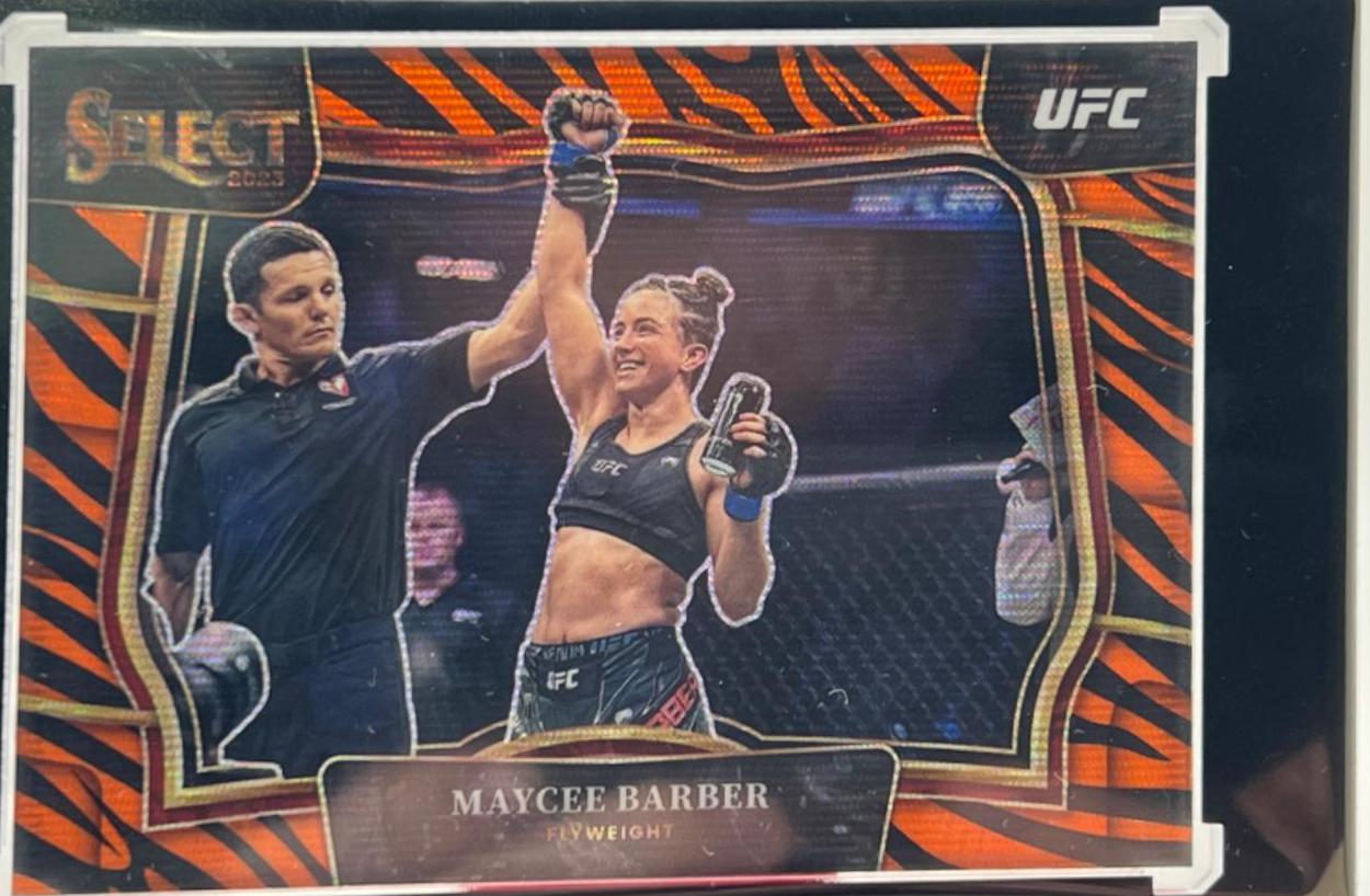 Maycee Barber 2023 Panini Select UFC Octagonside #243 Tiger